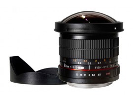 Samyang For Sony 8mm F/3.5 Aspherical IF MC Fisheye CS II DH (Detachable Hood)